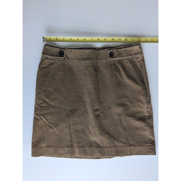 Banana Republic Mini Skirt Women's Size 4 Brown Corduroy - Picture 8 of 11